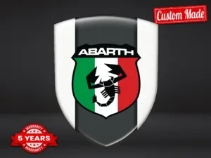 Fiat Abarth Self Adhesive Label Pro Max Durable Stylish Design